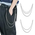 thumbnail image 1 of NUZYZ 1/2/5Pcs Unisex Multi-layer Anti-Lost Pants Jeans Wallet Pocket Chain Keychain, 1 of 8