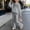 Grey, variant on Laipiong Girls 2 Piece Outfits Clothes Bow Printed Long Sleeve Round Neck Top with Flare Pants Casual Trendy Comfy Classic Fit Loungewear