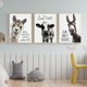 thumbnail image 4 of 3pcs Farmhouse Bathroom Wall Art - Llama, Cow, and Donkey Signs for Farmhouse Decor - No Frame Needed, 4 of 5