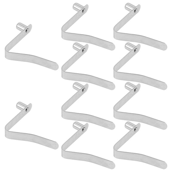 10Pcs Snap Clip Tent Buckle Compressed Shrapnel Spring for Tent Pole Solid Button
