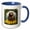 Blue/White, variant on 3drose, for the Love of Oregon, 11oz Two-tone Black Mug