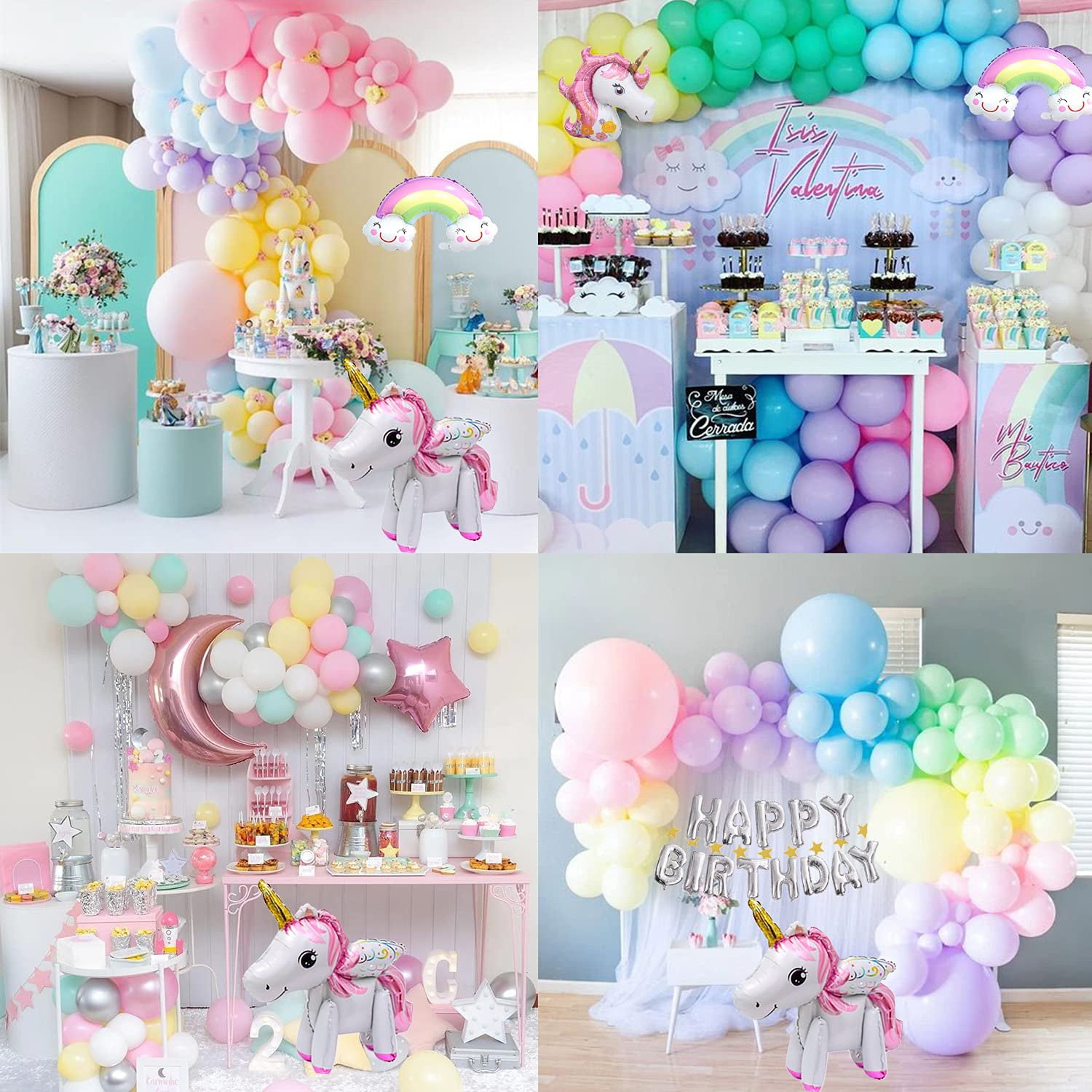 AYUQI 42pcs Unicorn Themed Birthday Decorations Party Supplies for Baby  Shower Birthday Party Wedding Party 