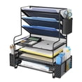 thumbnail image 1 of Organizador de escritorio Simple Trending de 7 niveles con soporte para bolígrafos negro, 1 of 6