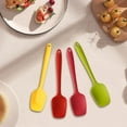thumbnail image 5 of Uanit Square Head Silicone Spoon Spatula Set, 600ºf High Heat Resistant Food Grade Flexible Rubber Scraper, Integrated Cooking Mixing Baking Kitchen Utensils Set of 4 for Nonstick Cookware, 5 of 9