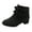 Black, variant on Toddler Girls Ankle Boots Pull on Low Heel Fall Dress Booties