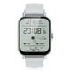 thumbnail image 1 of SmartWatch cuadrado 5.0 Bluetooth compatible con Bluetooth IP67 impermeable a prueba de agua Cuenta cardíaca de ritmo cardíaco Oxígeno Sueño Seguimiento Fitness Smart Watch Plata Grey Inevent EL005755-04B, 1 of 7