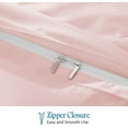 thumbnail image 3 of VEGAS HOTEL COLLECTION Classic Egyptian Cotton 1-Piece Duvet Cover { Zippered Closure } 1000 Thread Count- Fabulous Solid Looking Color Blush Pink - Queen Size, 3 of 7