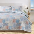 thumbnail image 6 of Coastal Quilt Set - Lightweight, Soft, All-Season - 2-Piece Reversible Nautical Bedding Set (Twin / Twin XL, Coastal Patchwork), 6 of 6
