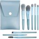 thumbnail image 1 of Brochas de maquillaje, 8 piezas Mini juego de brochas de maquillaje Brocha sintética premium para base Correctores en polvo Brocha Pestañas Sombra de ojos Brocha para cejas Brocha para labios, 1 of 7
