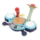thumbnail image 3 of Juego de batería para niños pequeños, electrónico, multifuncional, seguro, de colores brillantes, instrumentos para bebés con micrófono, juguete de regalo para niños, 3 of 15