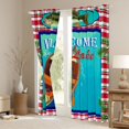 thumbnail image 3 of Homewish Lake Camper Black Out Curtains,Rustic Farmhouse Ship Curtains Pack of 2 (42x63 Each),Pike Fish Bedroom Curtains For Super Cozy Room Decor, 3 of 6