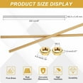 thumbnail image 2 of Uxcell 3 Sets Brass Fully Threaded Rod, M2.5x0.45mm Pitch Right Hand Threads Studs with Solid Brass Hex Nuts, 200mm/8" Long Threaded Screw Rods Fasteners for Anchors Bolts Hangers Clamps, 2 of 7