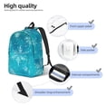 thumbnail image 3 of Vsdgher Christmas Snow Print Canvas Backpack Travel Rucksack Unisex Knapsack 15.7/17.7Inch Laptop Backpack for Work,College-Medium, 3 of 5