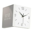 thumbnail image 2 of DOLITY Corner Clock Angle Corner Clock Outdoor Wall Clock for Bedroom Kitchen Patio White, 2 of 9