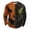 Earthy Yellow&05&0715A, variant on S-5XL Halloween Shirt Men Spooky Pumpkin Face Patchwork Crewneck Sweatshirt for Men Funny Fall Waffle Big and Tall Pullover XXXL