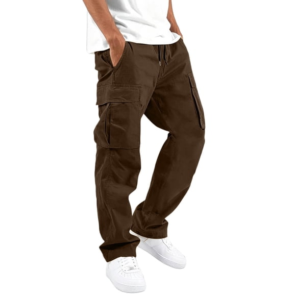 Mens Hiking Pants Waterproof Wide Leg Water Resistant Cropped Pants Fishing Camping Travel Work Pant with Pockets