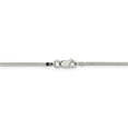 thumbnail image 4 of 925 Sterling Silver 1.5mm Diamond-cut Flat Snake Chain 20 Inch, 4 of 5