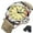 Yellow, variant on Man Wristwatch Waterproof Luminous Date Week Watch For Men Quartz Sport Leather Men's Watch
