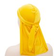 thumbnail image 2 of Shenmeida Men Women Hip Hop Extra Long-Tail Headwraps Velvet Pirate Cap Bandana Hat for Outdoor, 13 Colors Available, 2 of 7