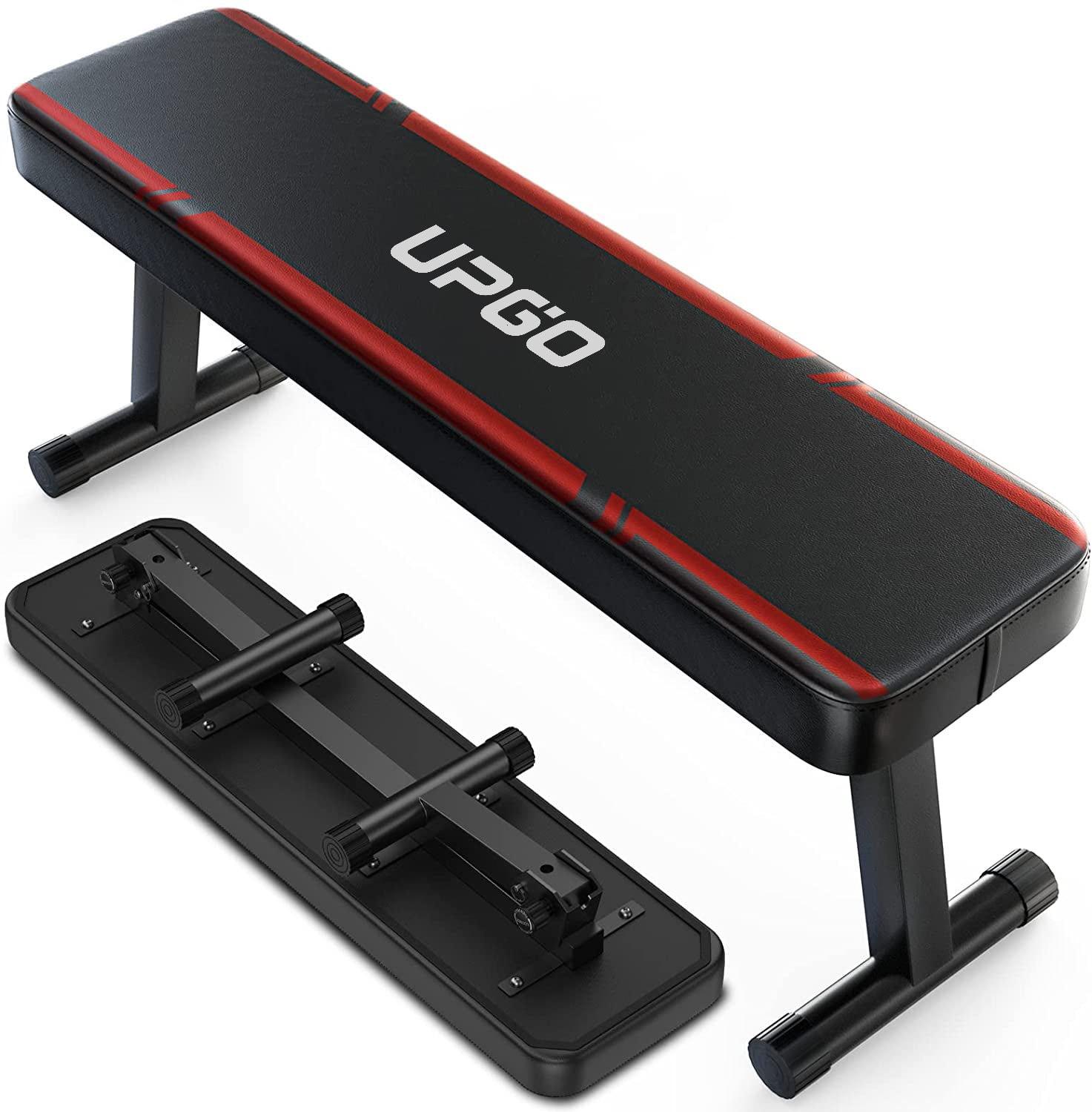 UPGO Flat Weight Bench Foldable Workout Bench for Strength Training