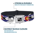 thumbnail image 4 of Buckle-Down Pet Collar, Dog Collar Metal Seatbelt Buckle, Colorado Snowmobiler Mountains, 15 to 24 Inches 1.0 Inch Wide, 4 of 8