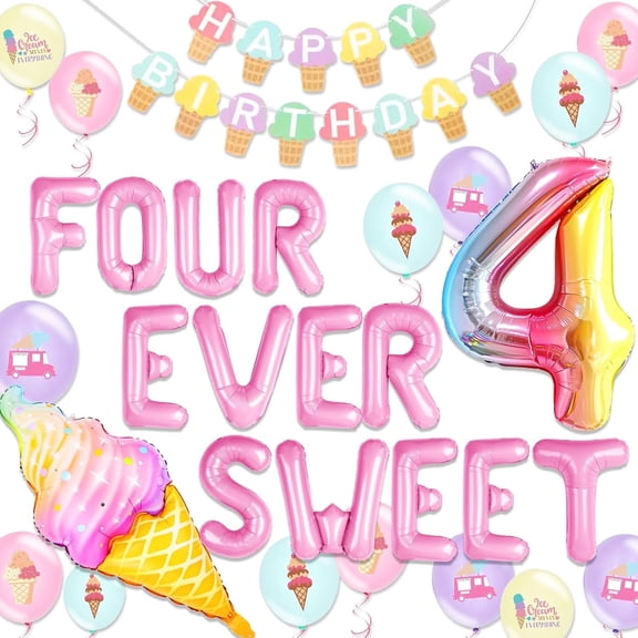 Ice Cream Theme Party Balloon Decoration Set