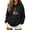 Black, variant on CHGBMOK Halloween Pullover Sweatshirt for Women Dark Academia Drop Shoulder Kangaroo Pocket Watercolor Witch Hat Spell Book Magic Potion Graphic Hoodie