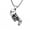 60cm With Chain, variant on Personality Punk Skull Lighter Necklace Pendant