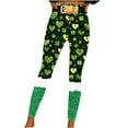 thumbnail image 3 of lcziwo Prime Today, Scrunch Butt Leggings for Women 2025 St Patricks Day Stretchy Tight Trousers Casual High Waisted Tummy Control Yoga Pants Green S, 3 of 8