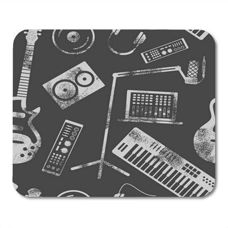 LADDKE Music Production Speaker Laptop Headphones Microphone Amplifier Plate Synthesizer Mousepad Mouse Pad Mouse Mat 9x10 (Best Desktop Computer Music Production)