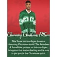 thumbnail image 2 of Coshow Men's Christmas Cardigan Long Sleeve Ugly Xmas Reindeer Snowflake Cardigan with Shawl Collar, 2 of 5