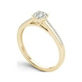 thumbnail image 2 of 1/6 Carat T.W. Diamond 10kt Yellow Gold Cluster Engagement Ring, 2 of 5