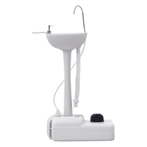 Portable Hand Wash Sink 4.5 Gallon - Camping Hand Sink Station with Towel Holder & Soap Dispenser - HDPE Outdoor Faucet Sink for Events, Worksite, Travel