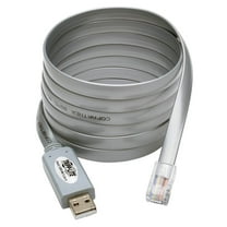 Tripp Lite 6 ft. USB to RJ45 Cisco Serial Rollover Cable, USB Type-A to RJ45 M/M, Gray
