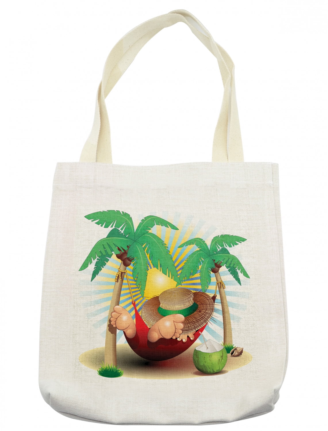 paradise spas and outdoor living cedar park tx on Beach Tote Bag Illustration Relax Exotic Summer Holidays On Hammock Theme Hot Paradise Lands Cloth Linen Reusable Bag For Shopping Books Beach And More 16 5 X 14 Cream By Ambesonne Walmart Com