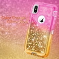 thumbnail image 4 of For iPhone XR Tough Defender Sparkling Liquid Glitter Heart Case Cover Blue, 4 of 5