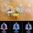 thumbnail image 5 of SPRING PARK 12Pcs/Set Clear Mini Cake Stand Cupcake Favor Wedding Container Plastic Party Candy Box, 5 of 7