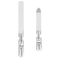 thumbnail image 1 of KAKOWELY 1 Set of 2PCS Anti-rust Nail File Stainless Steel Polishing Nail File Practical Manicure Tool Wear Resistance Nail Shaping File for Home Salon Use Short Style+Long Style Silver, 1 of 4