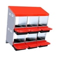 thumbnail image 4 of Cajas nido para gallinas, accesorios para poner huevos, protección para huevos, resistentes, cajas de 6 compartimentos para gallinas ponedoras Rojo, 4 of 8