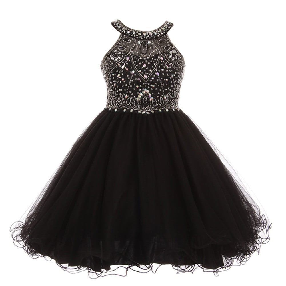 walmart girls black dress