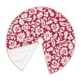 thumbnail image 3 of Balery Red Flowers Printed Christmas Tree Skirt , Merry Christmas Party Christmas Tree Decoration,Adjustable Tree Skirt-48", 3 of 8