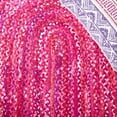 thumbnail image 6 of SAFAVIEH Braided Calvin Transitional Cotton Reversible Area Rug, Pink/Fuchsia, 5' x 8' Oval, 6 of 11