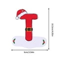 thumbnail image 2 of Adornos colgantes navideños, decoraciones navideñas, 26 piezas de Caperucita Roja, adornos para árbol de Navidad con el alfabeto, decoraciones colgantes festivas, colgante con letras en inglés de Cape, 2 of 2