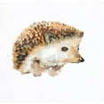 thumbnail image 3 of Atelier B Art Studio 12x12 Black Modern Framed Museum Art Print Titled - WATERCOLOR HEDGEHOG, 3 of 5