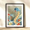 thumbnail image 6 of Pokemon Poster Set of 2 Anime Wall Art Traditional Japanese Prints Magikarp Gyarados Ukiyoe Decor The Great Wave Japan Style Print, 6 of 8