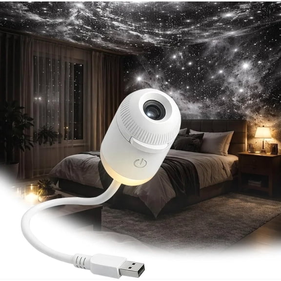 HD Smart Dynamic 5D Holographic Night Light Projector, 2-in-1 Galaxy Star and Ocean Projector with 24 Films, Smart Dynamic Star & Ocean Ceiling Lamp for Bedroom Decor