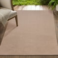 thumbnail image 5 of Delara Dark Beige 6' x 9' Indoor Outdoor Area Rug, Non-Shedding, Hose Washable, Easy Clean, Recycled Polyester, Sustainable, Living Room & Patio, 5 of 8
