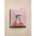 thumbnail image 3 of Out Of This World Cherry Sweatshirt Women -Image by Shutterstock, Female x-Large, 3 of 4