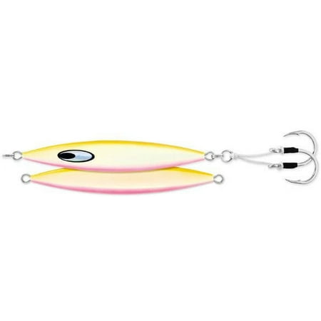 UPC: 0043178152621 | Daiwa SA-SK110G03 Saltiga SLK Metal Jig  4oz  7/0 Assist Hooks  Glow