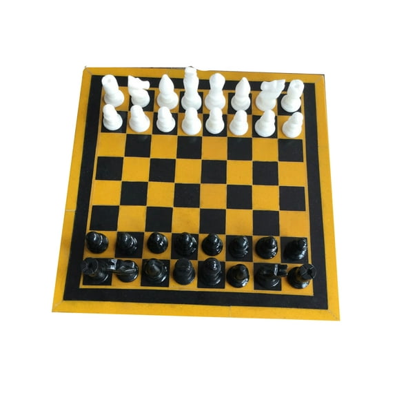 Black Marble Chess Set Table Top With Chess Pieces New Year Gift